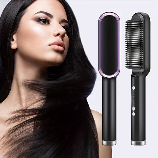 2-in-1 Straightener & Curler Brush