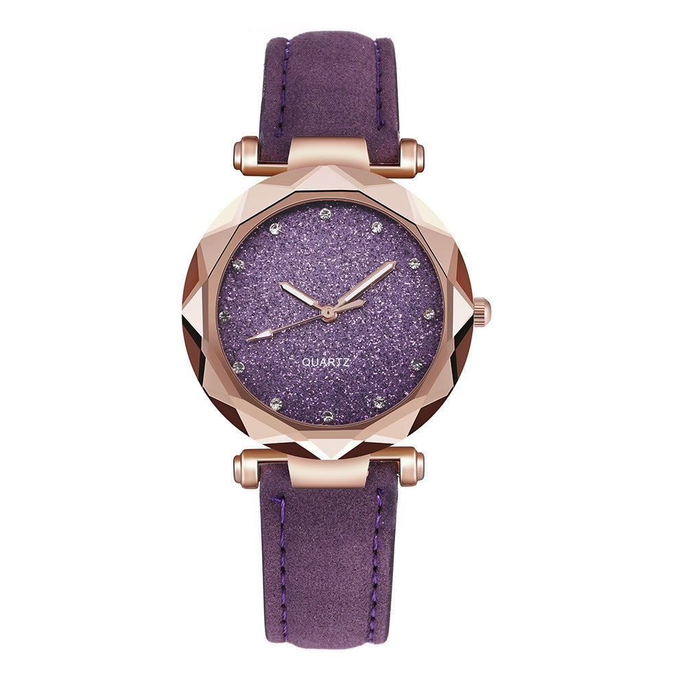 Starry Elegance Round Watch