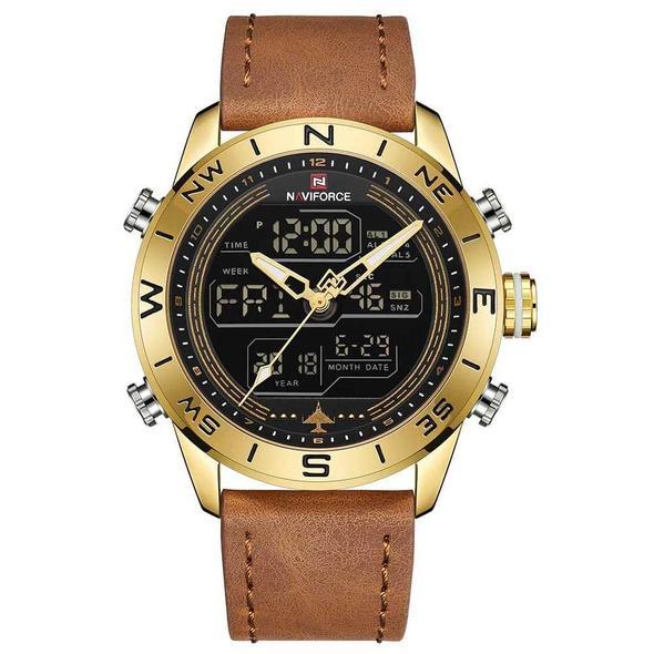 Gold Military Sports Watch