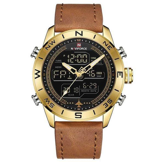 Gold Military Sports Watch