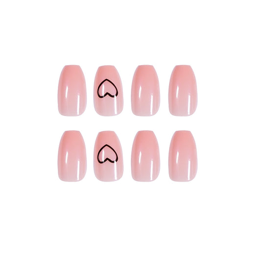 Elegant Nude Ballet Nail Patches