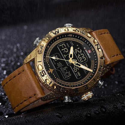 Gold Military Sports Watch