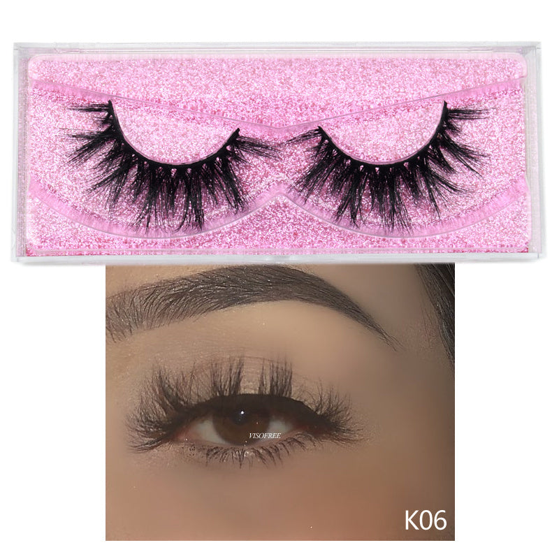 3D Glittered False Eyelashes