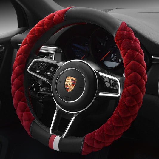 Plush Footprint Steering Wheel Cover