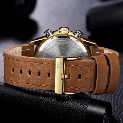 Gold Military Sports Watch