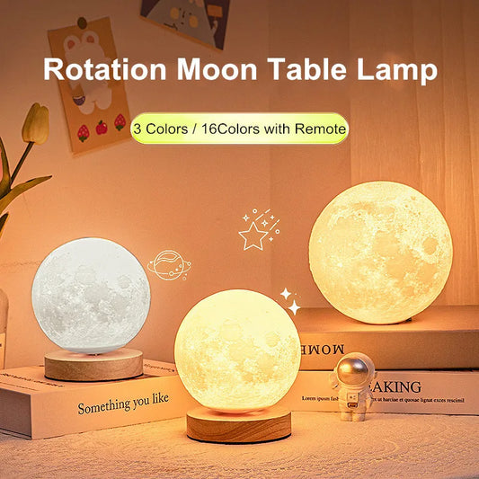 3D Magnetic Floating Moon Lamp