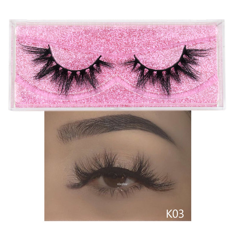 3D Glittered False Eyelashes