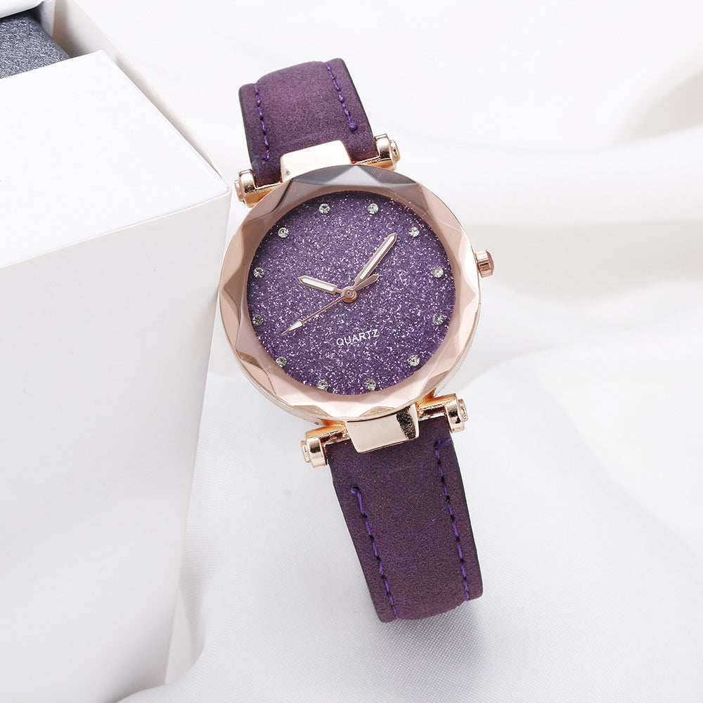 Starry Elegance Round Watch