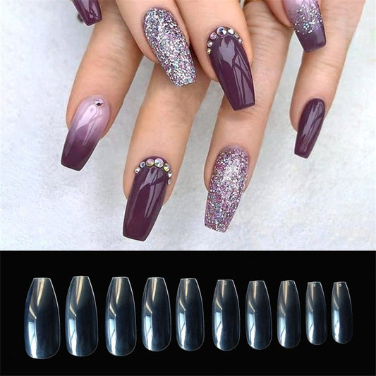 500 French Tip Nail Set