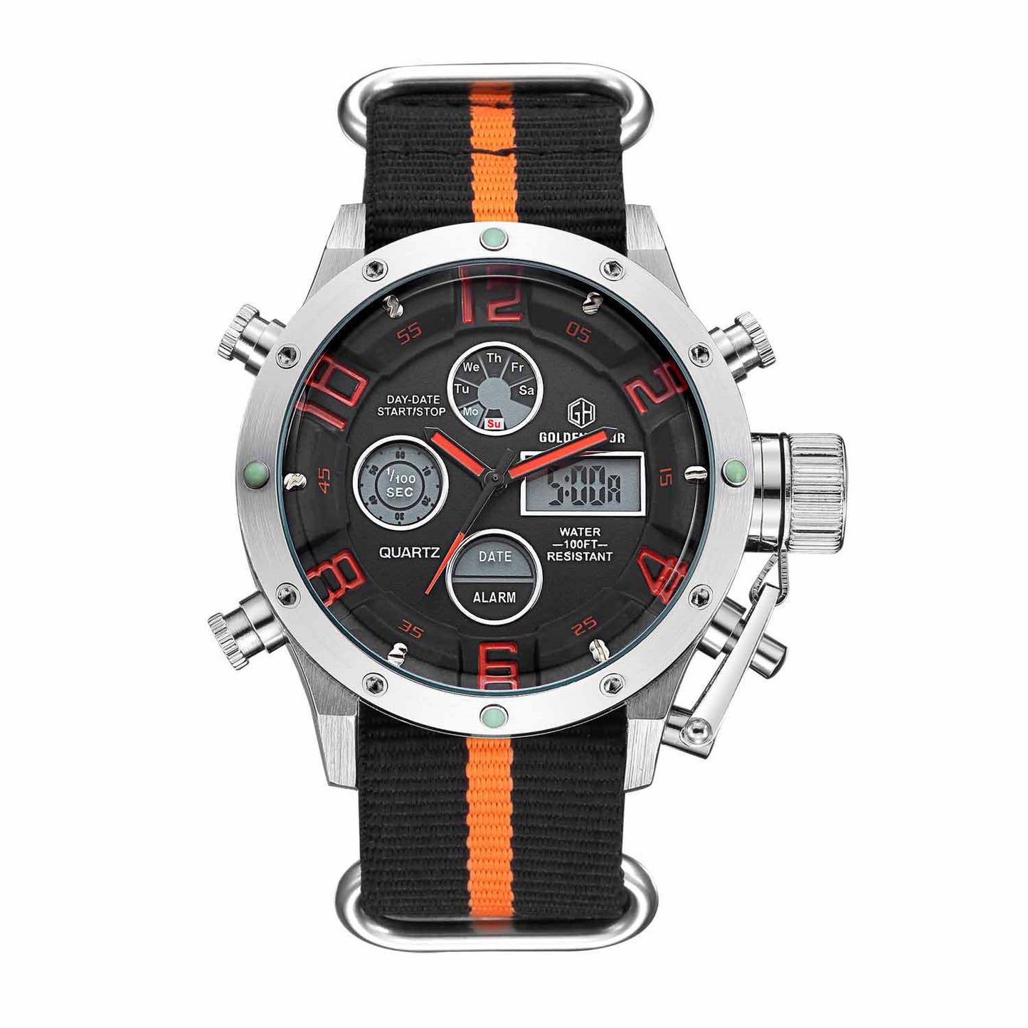 GoldenHour Men's Sports Watch