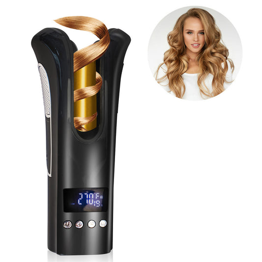 Gold Ceramic Automatic Curling Iron