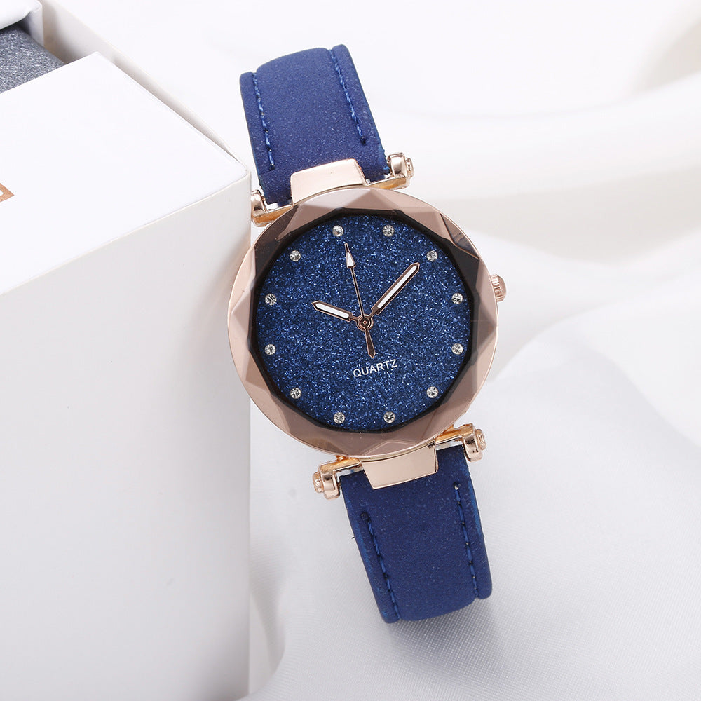 Starry Elegance Round Watch