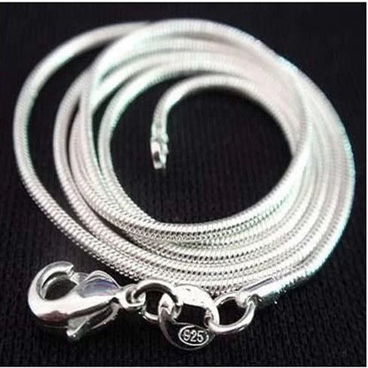 Elegant Sterling Snake Chain