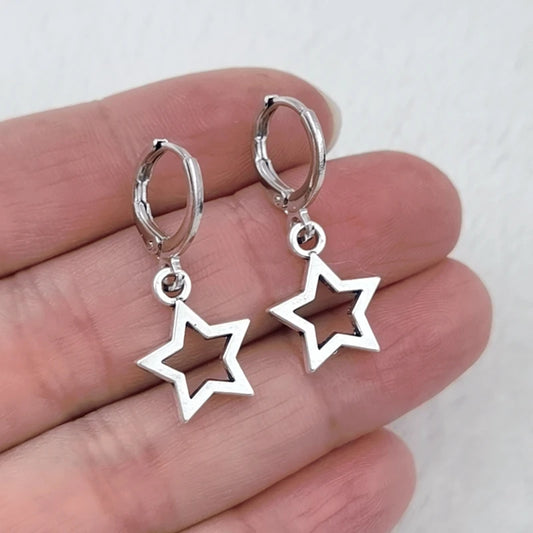 Mini Star Drop Earrings