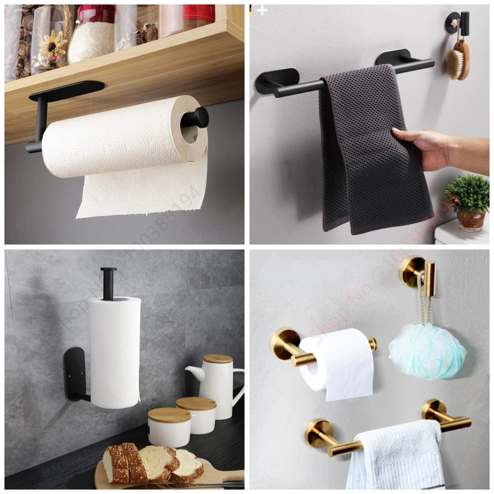 Stylish Adhesive Toilet Roll Holder