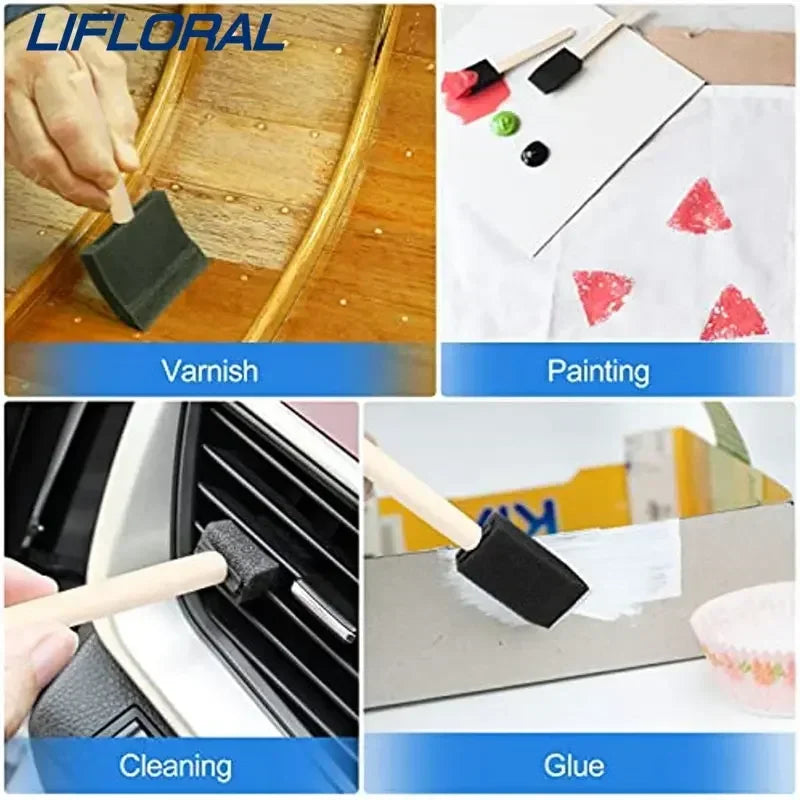 Versatile Foam Paint Brush Set