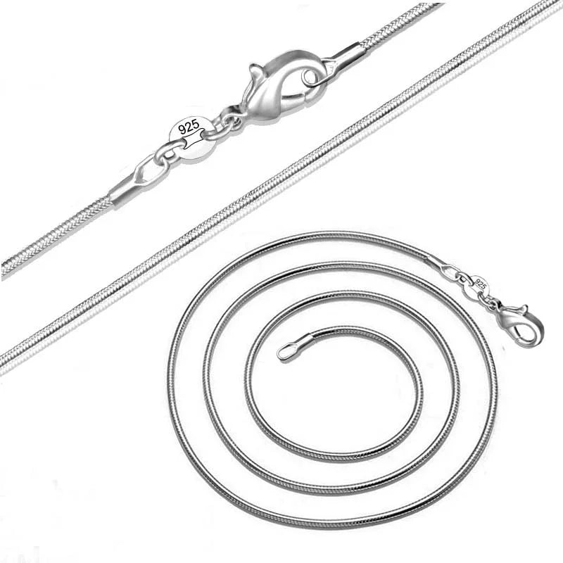 Elegant Sterling Snake Chain