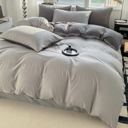 Elegant Washed Cotton Duvet Set