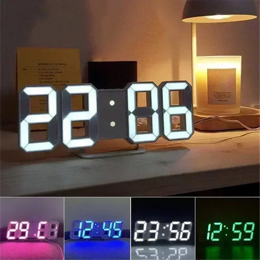 Glow-In-The-Dark 3D LED Clock