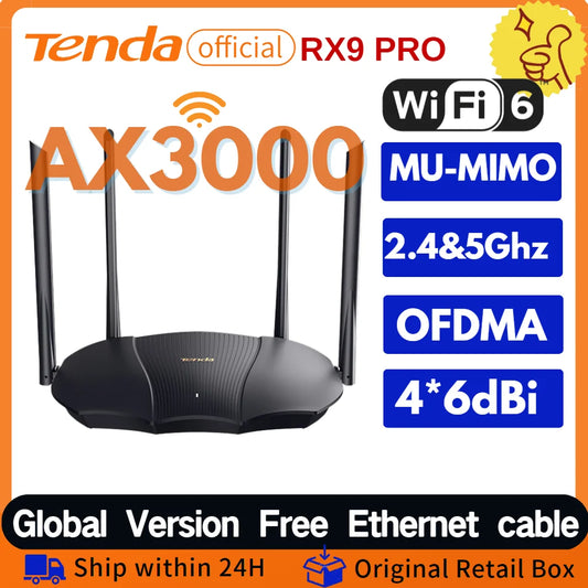 Tenda RX2 Pro WiFi 6 AX3000 Mesh Router