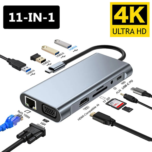 Kebidumei 11-in-1 USB-C Hub