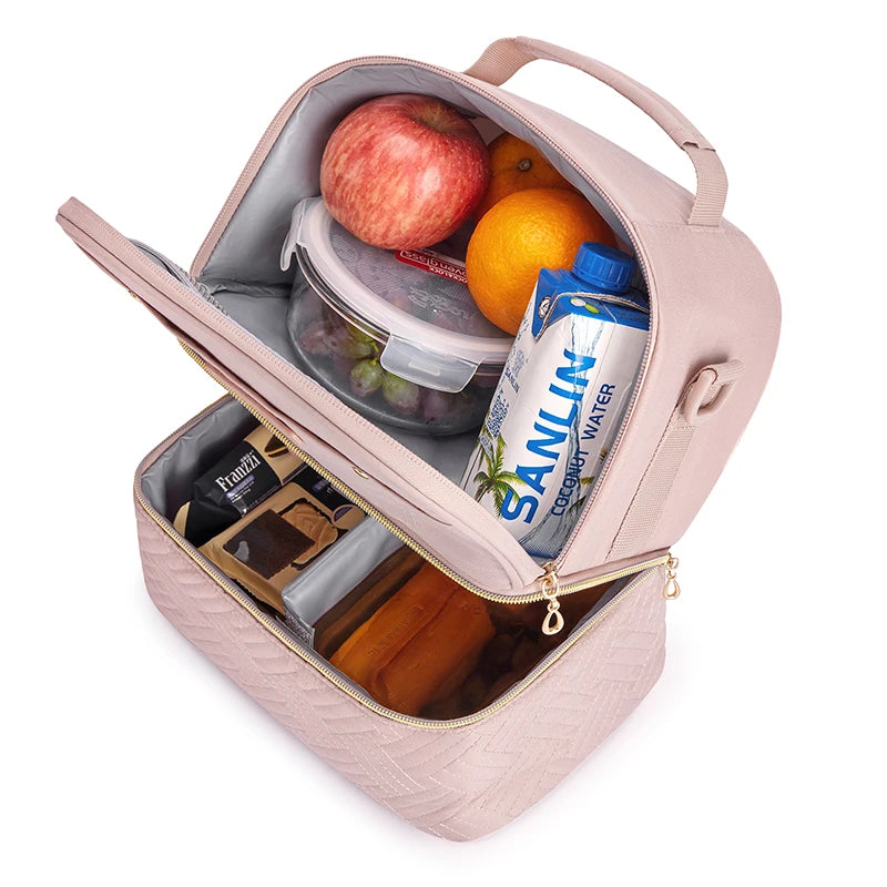 Dual-Deck Thermal Lunch Bag