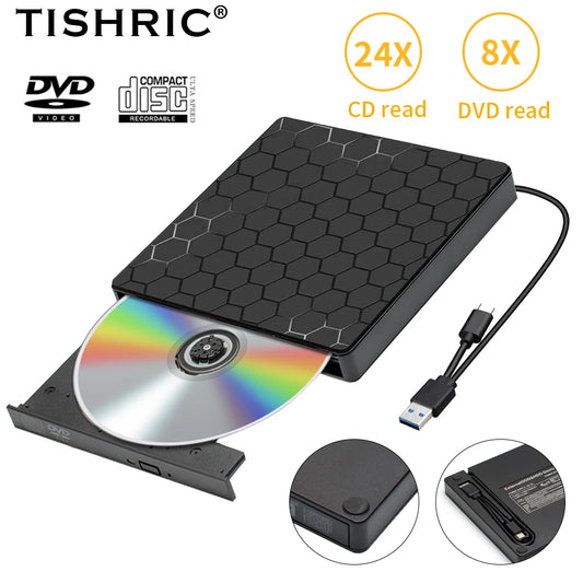 TISHRIC USB 3.0 DVD Reader