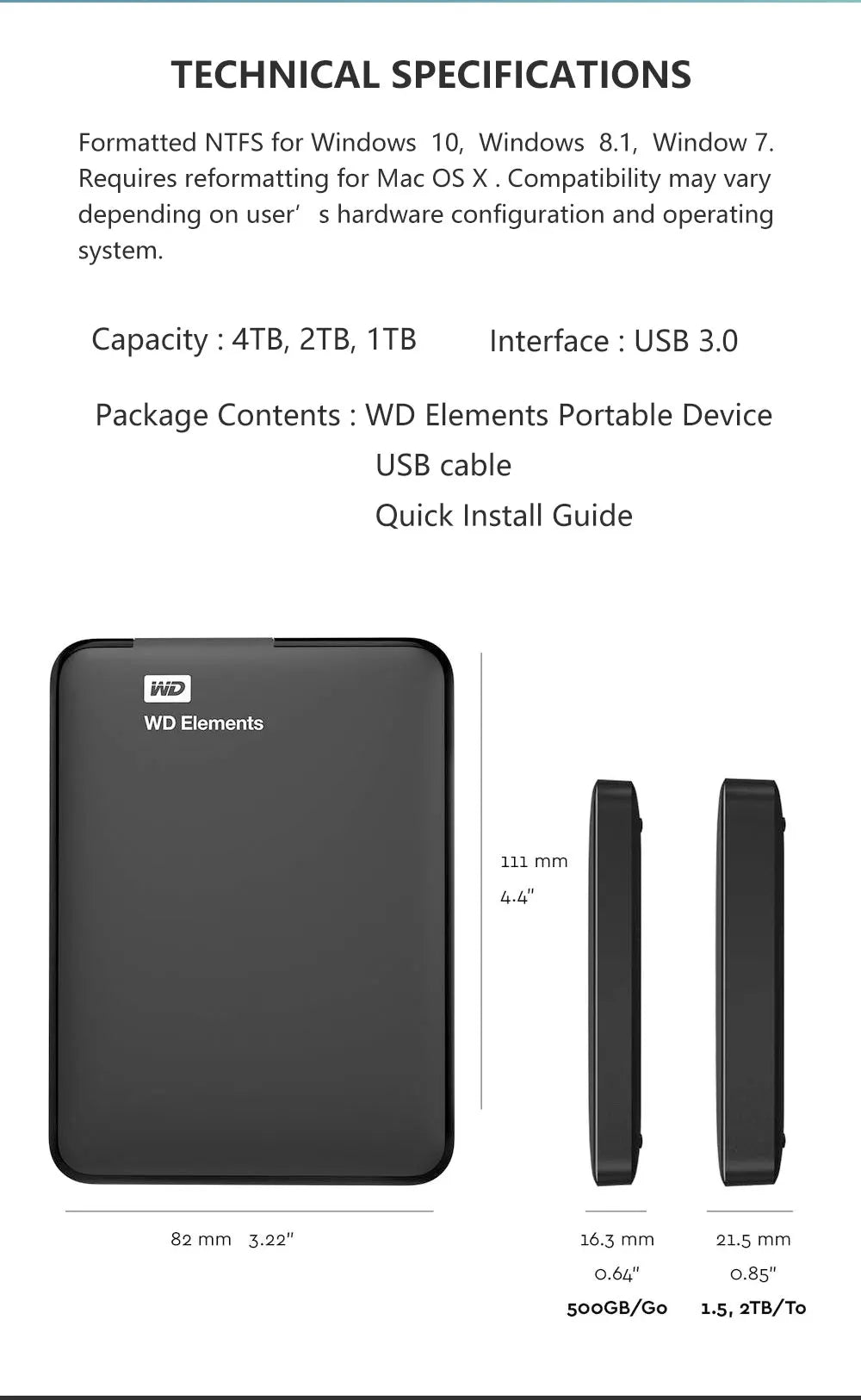 Western Digital Portable HDD