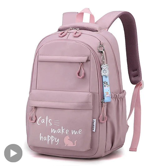 Pink School Backpack for Girls