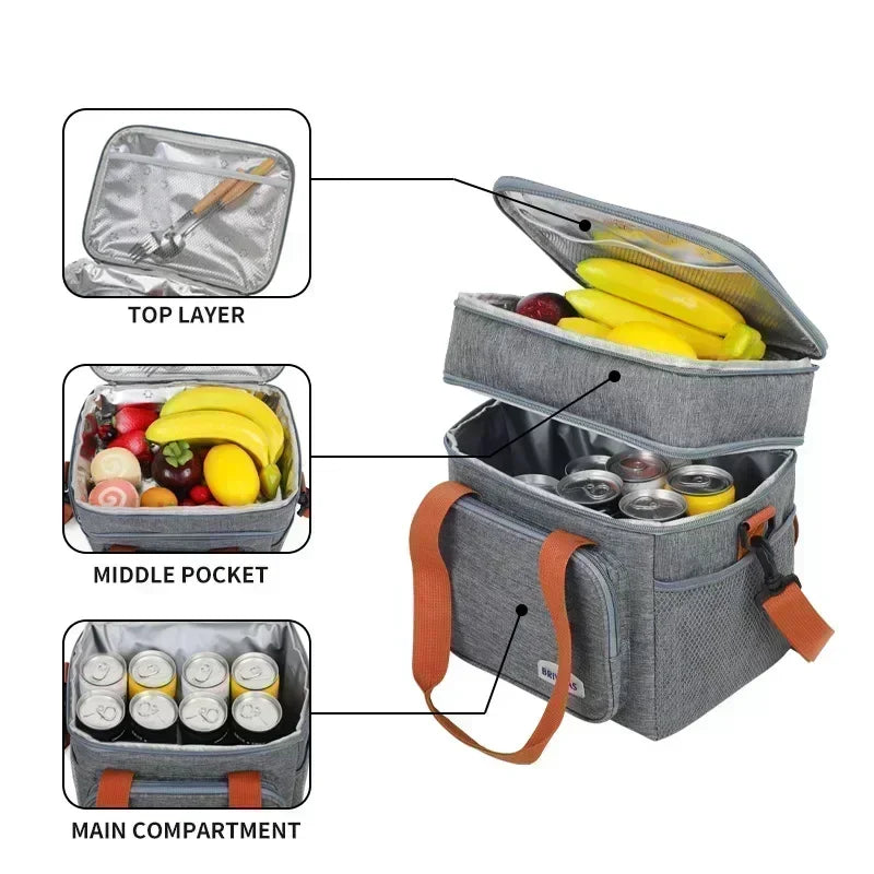 Thermal Lunch Bag with Strap