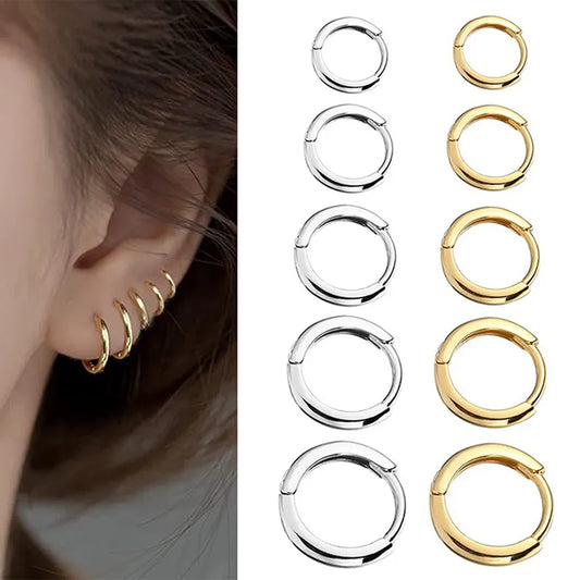 Unisex Small Hoop Cartilage Earrings