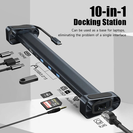 10-in-1 USB-C Hub Adapter