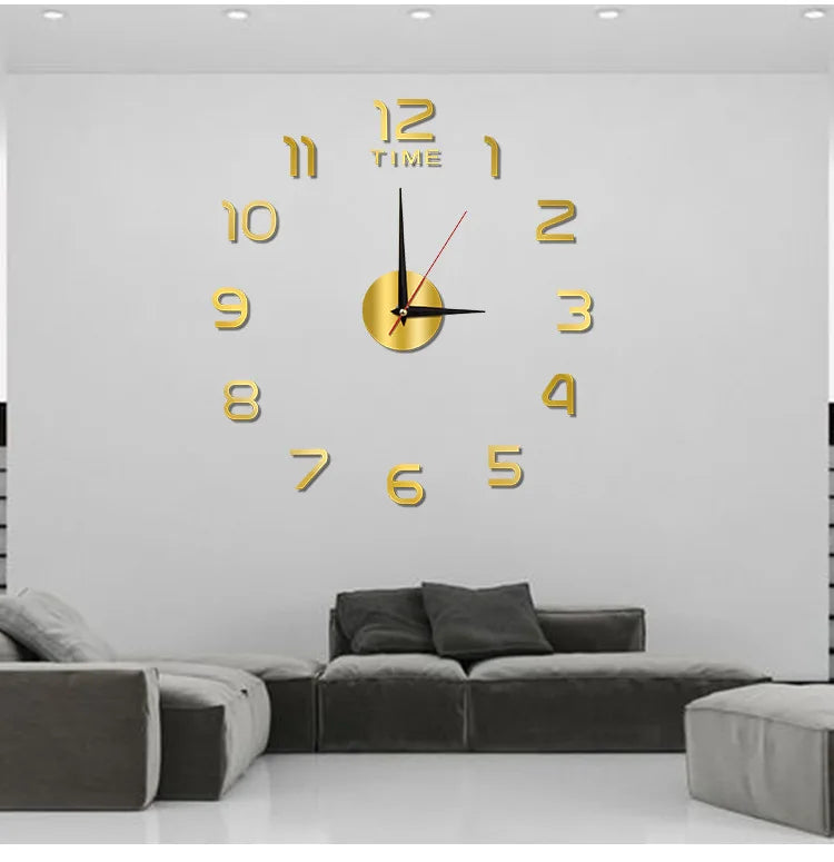 DIY Frameless Wall Clock